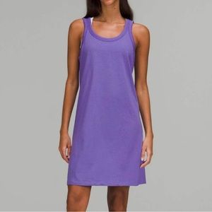 Lululemon Classic-Fit Cotton-Blend Scoop Dress Indigo Purple